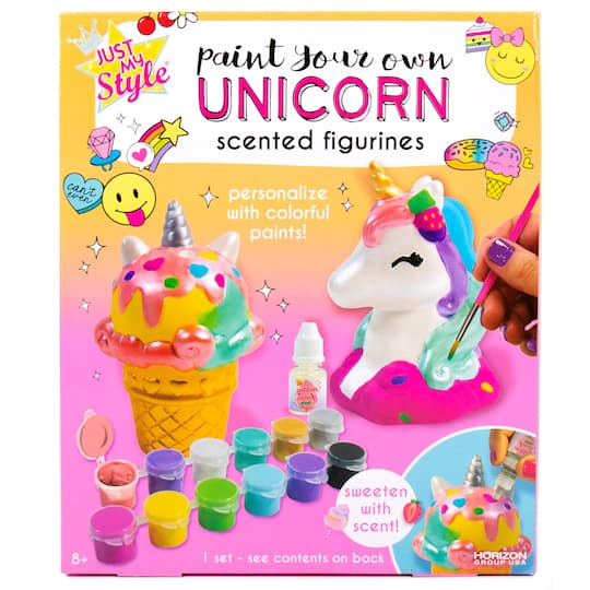 Just My Style&#xAE; Paint Your Own Scented Unicorn Figurines